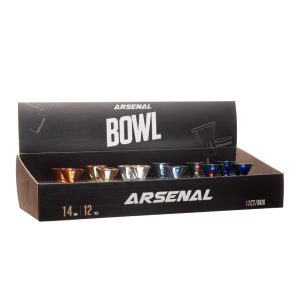 Arsenal 14mm Multicolored Translucent Glass Bowl