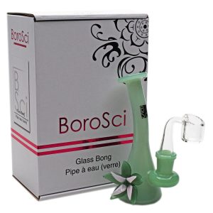 7" Bent Neck Flower Mini Beaker