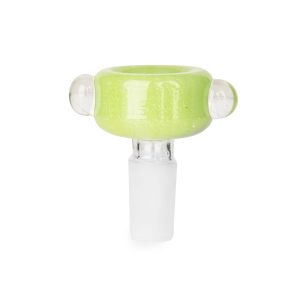 14mm Glimmer Push Bowl Green