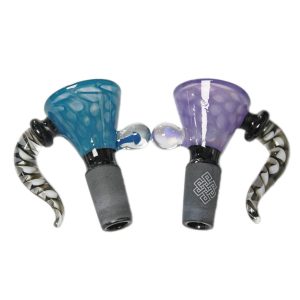 Glass Bowl Karma 14mm Honeycomb, Black Joint (Purple)