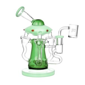 7.5" Pulsar Friendly Visitors Recycler Dab Rig (Green)