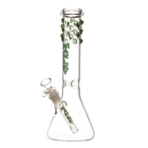 12" 5mm Marley Bubble Beads Beaker Bong (Green)