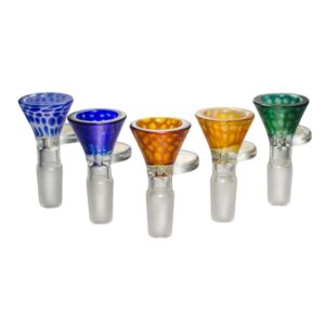14mm Cheech Web Colored Bowl (BLUE)