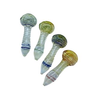 2.5" Multicolored Ribbon Glass Handpipe