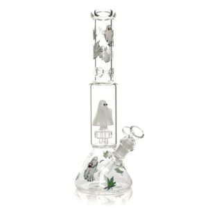 12" Dual Chamber Ghoulish Water Pipe (Ghost Bong)
