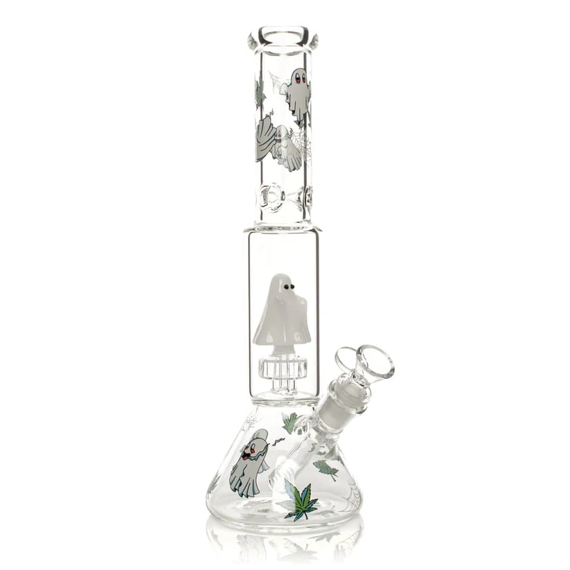 12" Dual Chamber Ghoulish Water Pipe (Ghost Bong)