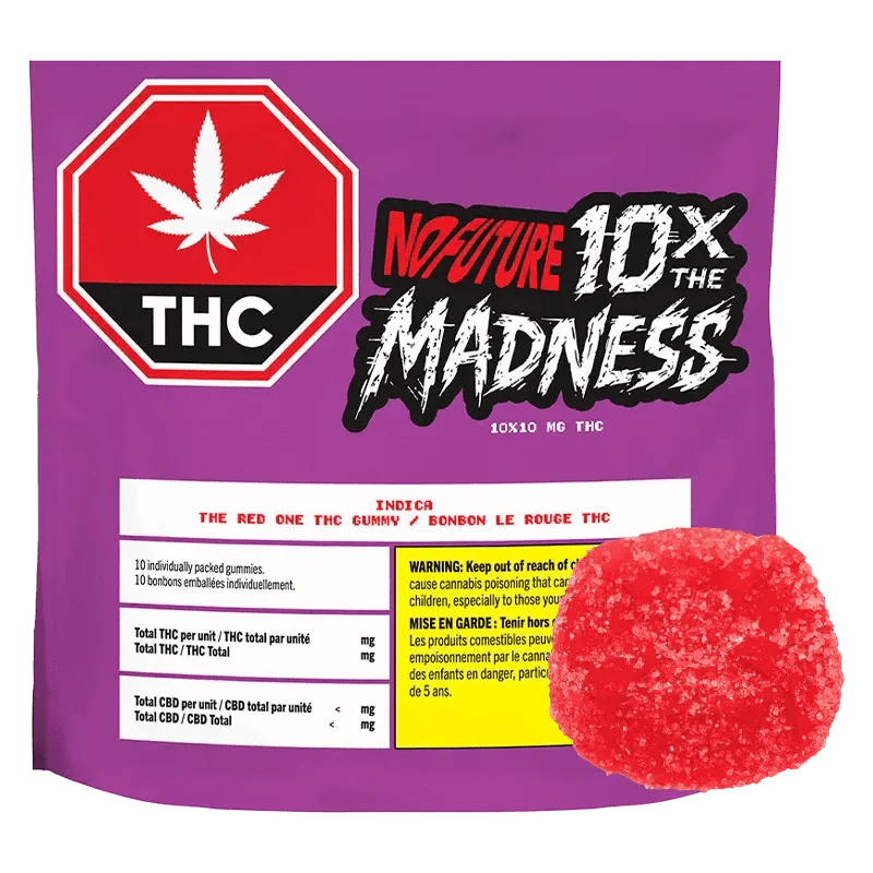 No Future The Red One Indica 10x10mg Soft Chews