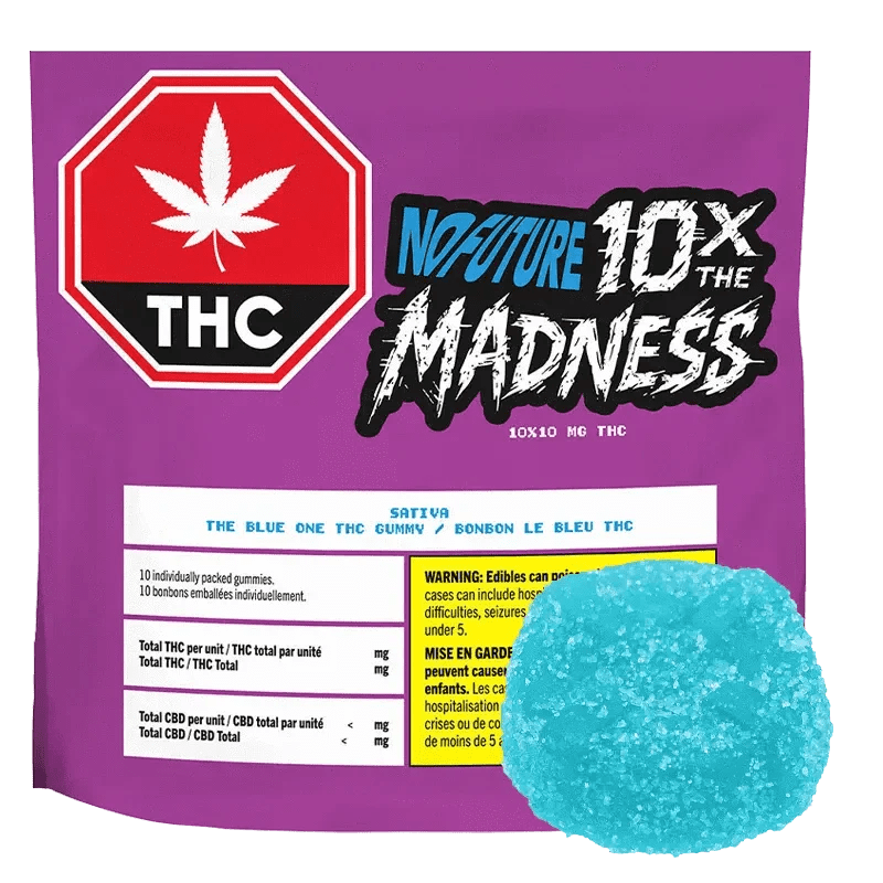 No Future The Blue One Sativa 10x10mg Soft Chews