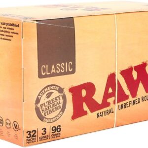 Raw Pre-Rolled Cones Classic King Size 3Pc
